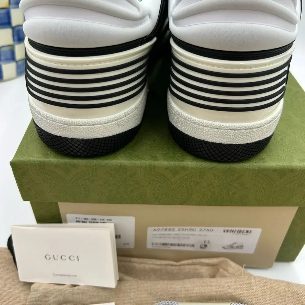 Men’s Gucci demetra leather basket sneakers size 13 made in Italy